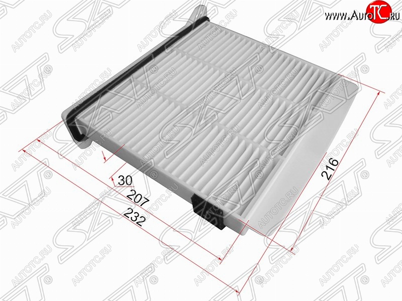 499 р. Фильтр салонный SAT (216х232/207Х30 mm)  Mitsubishi Pajero ( 4 V90,  4 V80) - Pajero iO  с доставкой в г. Керчь