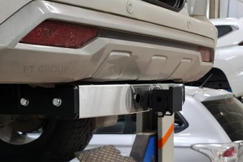 20 299 р. Фаркоп Petroil Tuning (съемный квадрат, с нержавеющей пластиной)  Mitsubishi Pajero Sport  QF (2019-2022) рестайлинг  с доставкой в г. Керчь. Увеличить фотографию 5