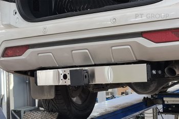 20 299 р. Фаркоп Petroil Tuning (съемный квадрат, с нержавеющей пластиной)  Mitsubishi Pajero Sport  QF (2019-2022) рестайлинг  с доставкой в г. Керчь. Увеличить фотографию 6