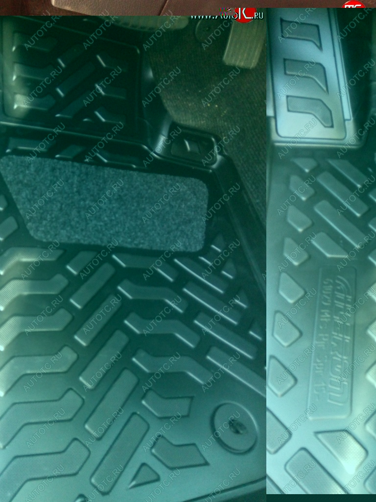 1 749 р. Комплект ковриков в салон (с подпятником) Aileron 3D  Mitsubishi Pajero Sport  QE (2015-2021) дорестайлинг  с доставкой в г. Керчь