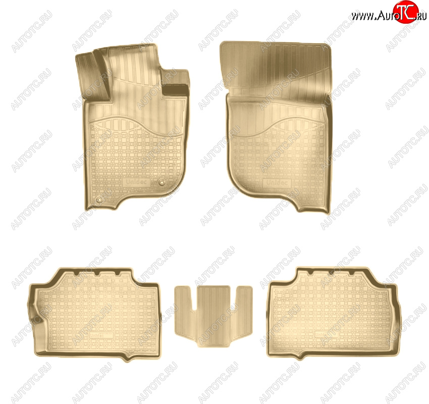 3 199 р. Коврики салона Norplast Unidec  Mitsubishi Pajero Sport  QE (2015-2021) дорестайлинг (Цвет: бежевый)  с доставкой в г. Керчь