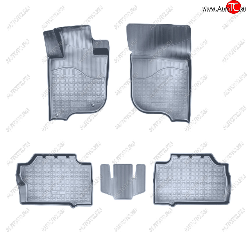 3 199 р. Коврики салона Norplast Unidec  Mitsubishi Pajero Sport  QE (2015-2021) дорестайлинг (Цвет: серый)  с доставкой в г. Керчь