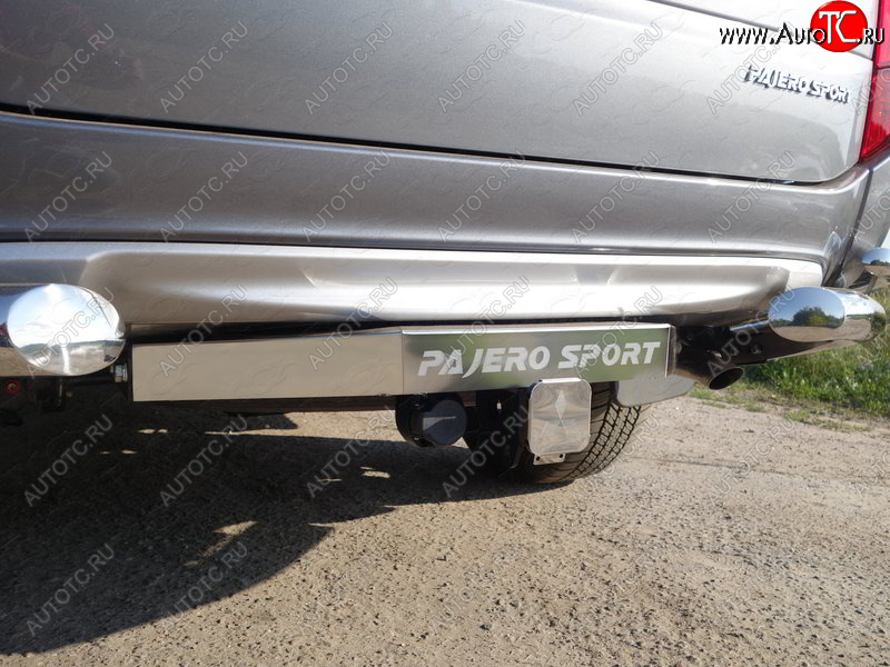 17 599 р. Фаркоп (тягово-сцепное устройство) TCC (надпись Pajero Sport)  Mitsubishi Pajero Sport  QE (2015-2021) дорестайлинг (Оцинкованный, шар E)  с доставкой в г. Керчь