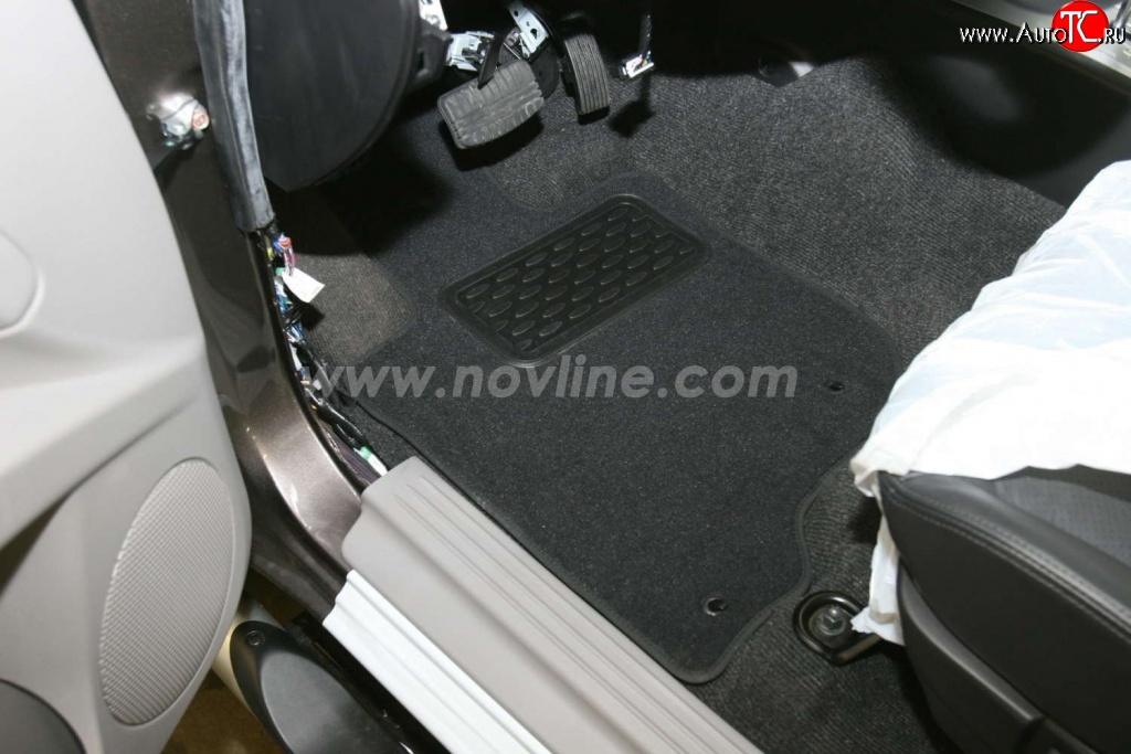 2 609 р. Комплект ковриков в салон Element 5 шт. (текстиль) Mitsubishi Pajero Sport PA рестайлинг (2004-2008)  с доставкой в г. Керчь