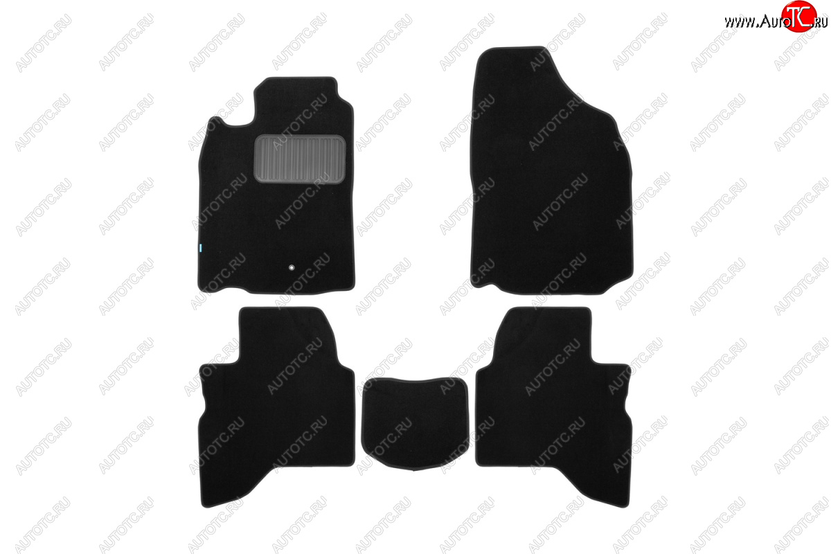 9 549 р. Текстильные коврики салона Klever Premium Mitsubishi Pajero Sport PA дорестайлинг (1996-2004) (Черные)  с доставкой в г. Керчь