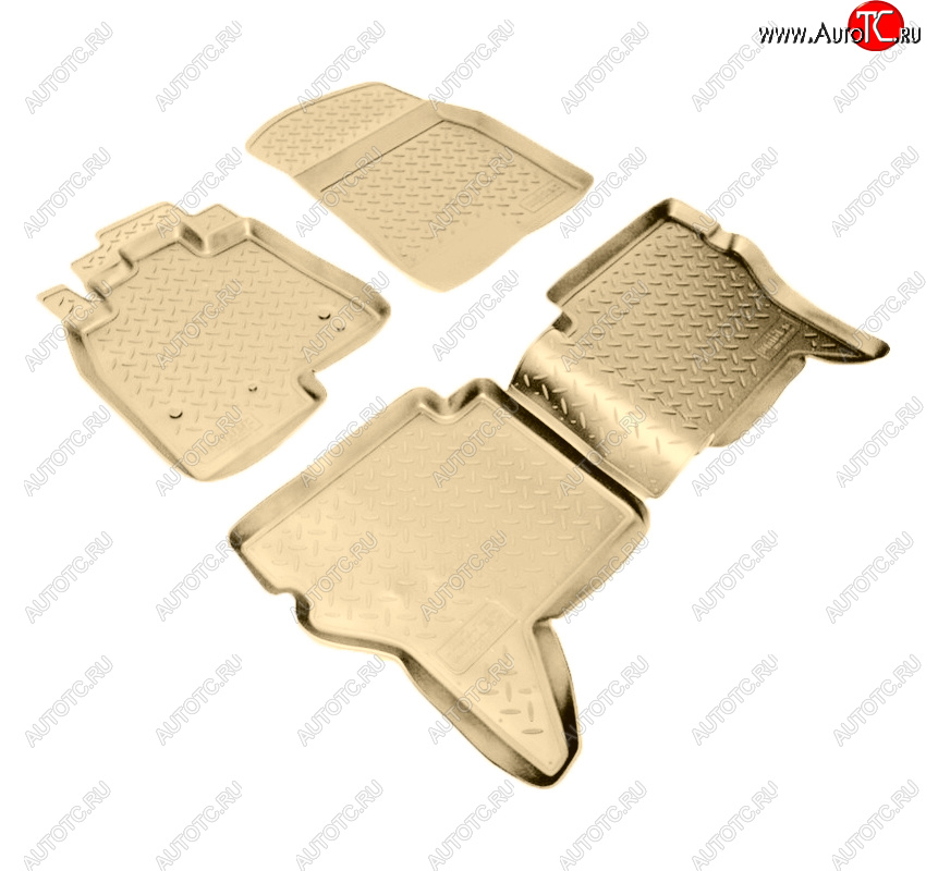 3 199 р. Коврики салона Norplast Unidec  Mitsubishi Pajero Sport  PA (1996-2008) дорестайлинг, рестайлинг (Цвет: бежевый)  с доставкой в г. Керчь
