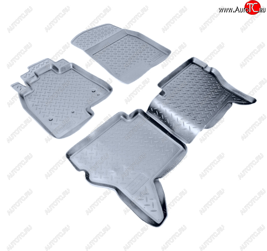 3 199 р. Коврики салона Norplast Unidec  Mitsubishi Pajero Sport  PA (1996-2008) дорестайлинг, рестайлинг (Цвет: серый)  с доставкой в г. Керчь