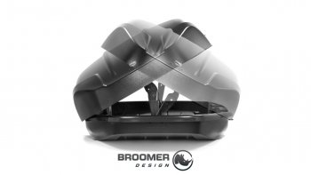 22 749 р. Багажный бокс Broomer Venture (420 л/189x89x40 см) на крышу   (Покрытие: шагрень, Цвет: чёрный)  с доставкой в г. Керчь. Увеличить фотографию 4