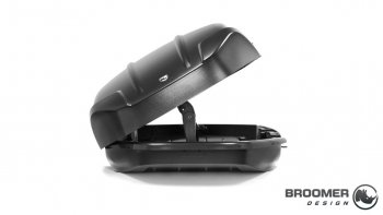 22 749 р. Багажный бокс Broomer Venture (420 л/189x89x40 см) на крышу   (Покрытие: шагрень, Цвет: чёрный)  с доставкой в г. Керчь. Увеличить фотографию 3