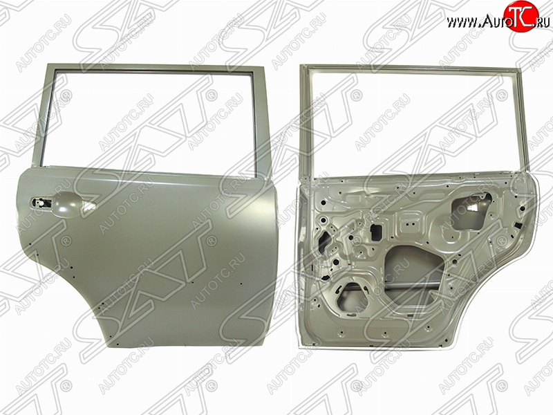 14 849 р. Правая дверь задняя SAT Mitsubishi Pajero Sport PB дорестайлинг (2008-2013) (Неокрашенная)  с доставкой в г. Керчь