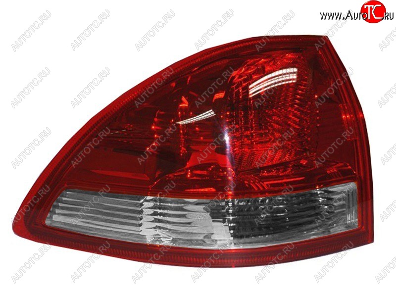 5 599 р. Левый фонарь (внешний/красно-белый) SAT Mitsubishi Pajero Sport PB дорестайлинг (2008-2013)  с доставкой в г. Керчь