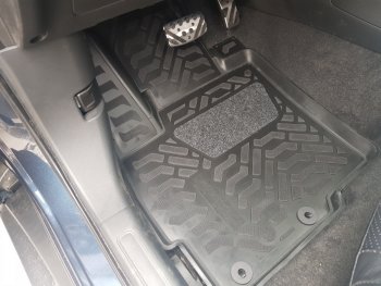 Коврики салона Aileron (3D с подпятником) Mitsubishi Pajero Sport  PB (2008-2013) дорестайлинг