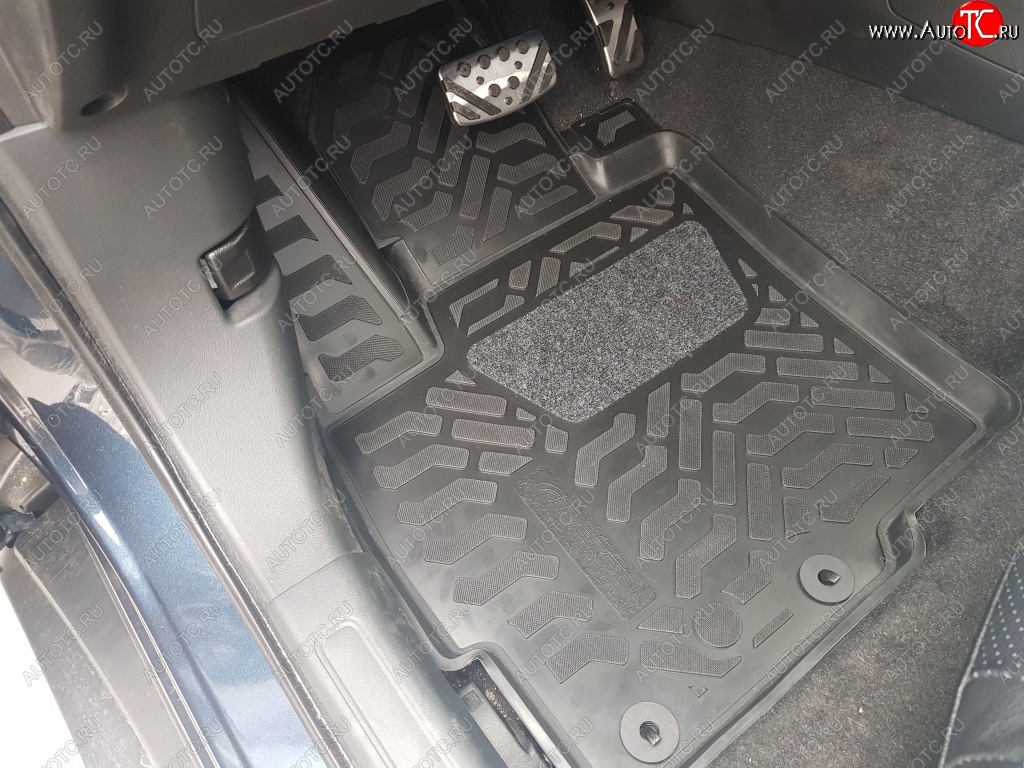 1 639 р. Коврики салона Aileron (3D с подпятником)  Mitsubishi Pajero Sport  PB (2008-2013) дорестайлинг  с доставкой в г. Керчь