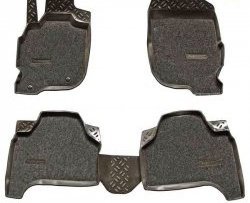 Комплект ковриков в салон Aileron 4 шт. (полиуретан, покрытие Soft) Mitsubishi Pajero Sport  PB (2008-2013) дорестайлинг