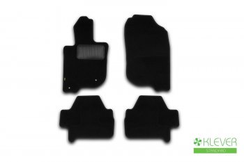 Текстильные коврики салона Klever Standart Mitsubishi Pajero Sport  PB (2008-2013) дорестайлинг (Черные)