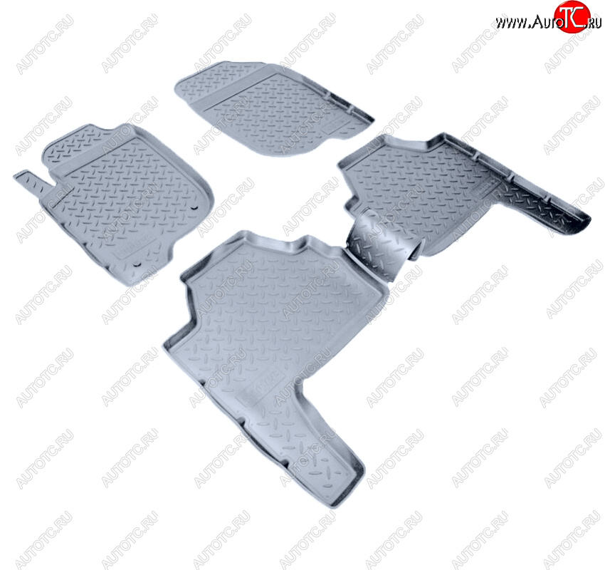 3 199 р. Коврики салона Norplast Unidec  Mitsubishi Pajero Sport  PB (2008-2013) дорестайлинг (Цвет: серый)  с доставкой в г. Керчь