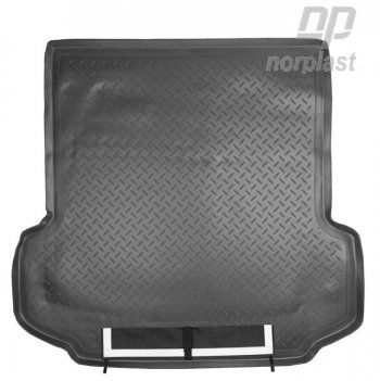 Коврик багажника Norplast Mitsubishi Pajero Sport  PB (2008-2013) дорестайлинг (Черный, с погрузочным ковриком (фартуком))