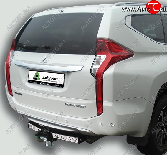 10 949 р. Фаркоп Лидер Плюс (съемный шар тип F, с нержавеющей пластиной) Mitsubishi Pajero Sport PB дорестайлинг (2008-2013) (Без электропакета)  с доставкой в г. Керчь