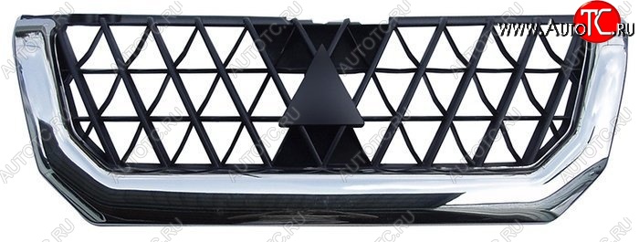 4 949 р. Решётка радиатора SAT (хромированная)  Mitsubishi Pajero Sport  PA (1996-2004) дорестайлинг  с доставкой в г. Керчь