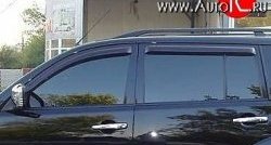 Комплект дефлекторов окон (ветровиков) 4 шт. Russtal Mitsubishi Pajero Sport PB рестайлинг (2013-2017)