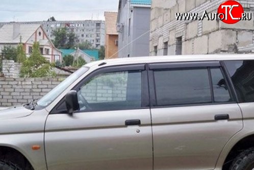 1 899 р. Комплект дефлекторов окон (5 дв.) SkyLine Mitsubishi Pajero Sport PB рестайлинг (2013-2017)  с доставкой в г. Керчь