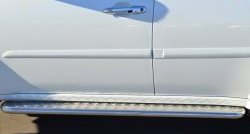 Широкая защита порогов с трубой диаметром 42 мм (рестайлинг) Russtal Mitsubishi Pajero Sport PB дорестайлинг (2008-2013)