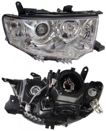 Правая фара SAT (под ксенон) Mitsubishi L200  4 - Pajero Sport  PB