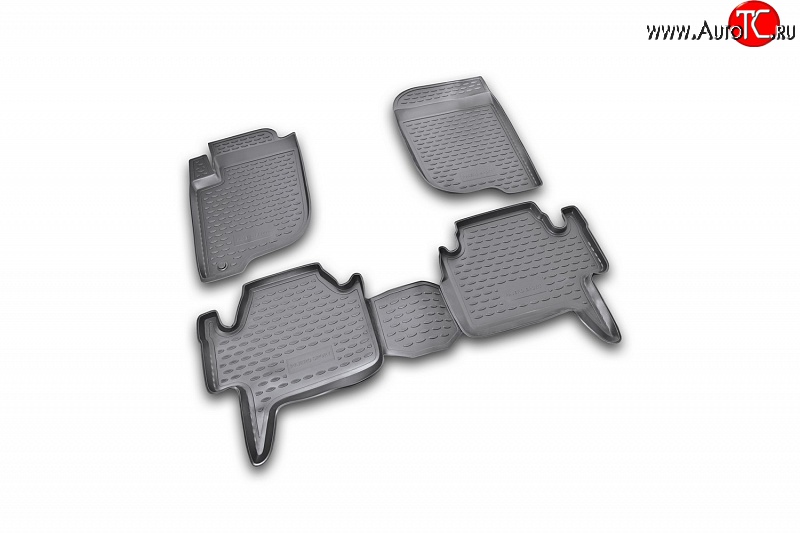2 474 р. Коврики в салон Element 4 шт. (полиуретан) Mitsubishi Pajero Sport PB дорестайлинг (2008-2013)  с доставкой в г. Керчь