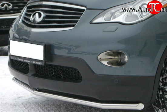14 399 р. Защита переднего бампера (Ø42 мм, нержавейка) SLITKOFF INFINITI EX35 J50 (2007-2013)  с доставкой в г. Керчь
