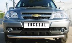 13 649 р. Одинарная защита переднего бампера Bertone диаметром 63 мм  Chevrolet Niva  2123 (2009-2020), Лада 2123 (Нива Шевроле) (2009-2021)  с доставкой в г. Керчь. Увеличить фотографию 2