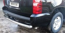 18 449 р. Защита заднего бампера (Ø76 мм, нержавейка) SLITKOFF Chevrolet Tahoe GMT900 5 дв. (2006-2013)  с доставкой в г. Керчь. Увеличить фотографию 2
