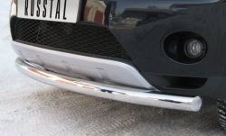Одинарная защита переднего бампера SLITKOFF диаметром 76 мм CITROEN C-crosser (2007-2012)