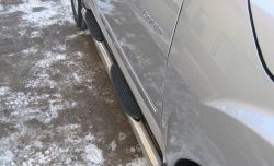 83 999 р. Защита порогов Russtal из трубы d76 мм с пластиковыми вставками для ног Great Wall Hover H3  дорестайлинг (2010-2014) (Защита порогов с со скосами на торцах (вариант 1))  с доставкой в г. Керчь. Увеличить фотографию 2