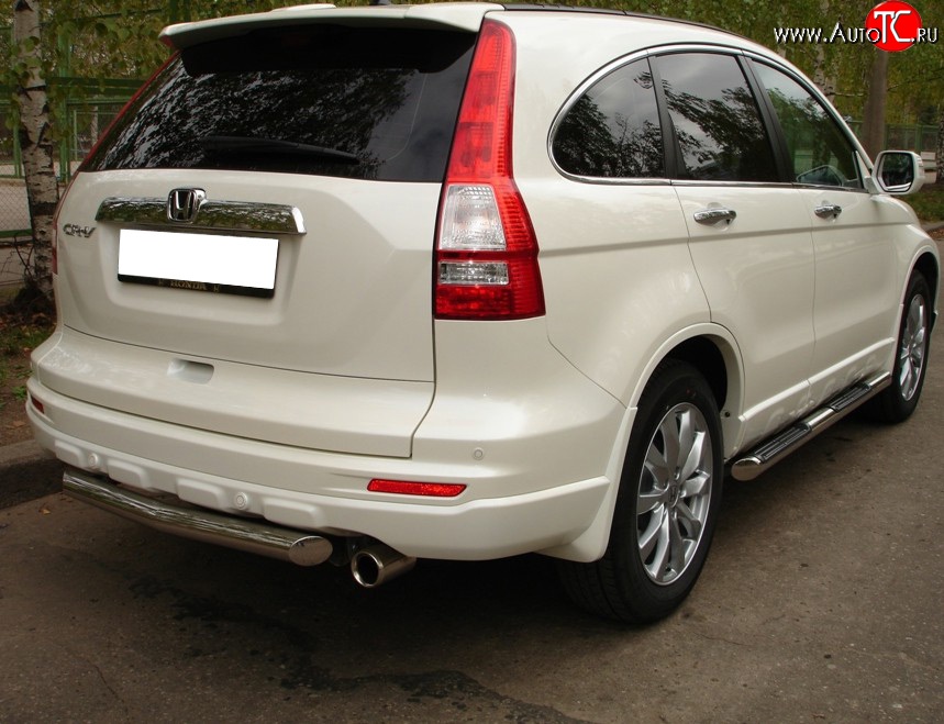 14 799 р. Одинарная защита заднего бампера SLITKOFF диаметром 63 мм  Honda CR-V  RE1,RE2,RE3,RE4,RE5,RE7 (2009-2012) рестайлинг  с доставкой в г. Керчь