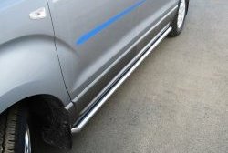 91 999 р. Защита порогов Russtal Hyundai Starex/Grand Starex/H1 TQ рестайлинг (2014-2018) (Защита порогов с со скосами на торцах (вариант 1))  с доставкой в г. Керчь. Увеличить фотографию 2