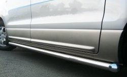 91 999 р. Защита порогов Russtal Hyundai Starex/Grand Starex/H1 TQ рестайлинг (2014-2018) (Защита порогов с со скосами на торцах (вариант 1))  с доставкой в г. Керчь. Увеличить фотографию 4