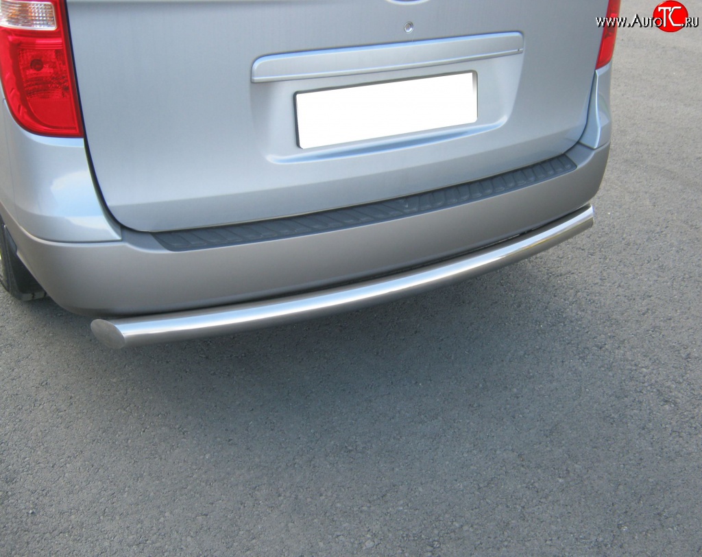17 449 р. Защита заднего бампера (Ø76 мм, нержавейка) SLITKOFF Hyundai Starex/Grand Starex/H1 TQ рестайлинг (2014-2018)  с доставкой в г. Керчь