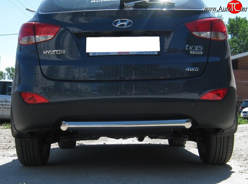 17 649 р. Одинарная защита заднего бампера SLITKOFF диаметром 76 мм  Hyundai IX35  LM (2009-2018) дорестайлинг, рестайлинг  с доставкой в г. Керчь