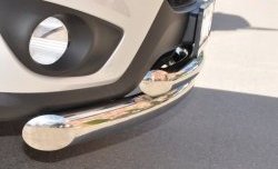 22 999 р. Защита переднего бампера (2 трубыØ76 и 63 мм, нержавейка) SLITKOFF  Hyundai Santa Fe  CM (2009-2012) рестайлинг  с доставкой в г. Керчь. Увеличить фотографию 3