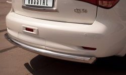 16 899 р. Защита заднего бампера (Ø76 мм, нержавейка) SLITKOFF  INFINITI QX56  Z62 (2010-2013)  с доставкой в г. Керчь. Увеличить фотографию 3