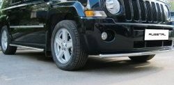 8 249 р. Одинарная защита переднего бампера Russtal 42 мм Jeep Liberty KJ дорестайлинг (2001-2004)  с доставкой в г. Керчь. Увеличить фотографию 3