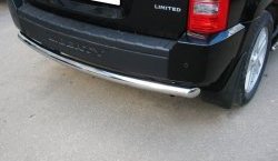 12 349 р. Защита заднего бампера (Ø76 мм, нержавейка) Russtal Jeep Liberty KJ дорестайлинг (2001-2004)  с доставкой в г. Керчь. Увеличить фотографию 2
