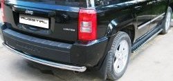 12 349 р. Защита заднего бампера (Ø76 мм, нержавейка) Russtal Jeep Liberty KJ дорестайлинг (2001-2004)  с доставкой в г. Керчь. Увеличить фотографию 4