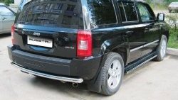 10 549 р. Защита заднего бампера (Ø63 мм, нержавейка) Russtal Jeep Liberty KJ дорестайлинг (2001-2004)  с доставкой в г. Керчь. Увеличить фотографию 2