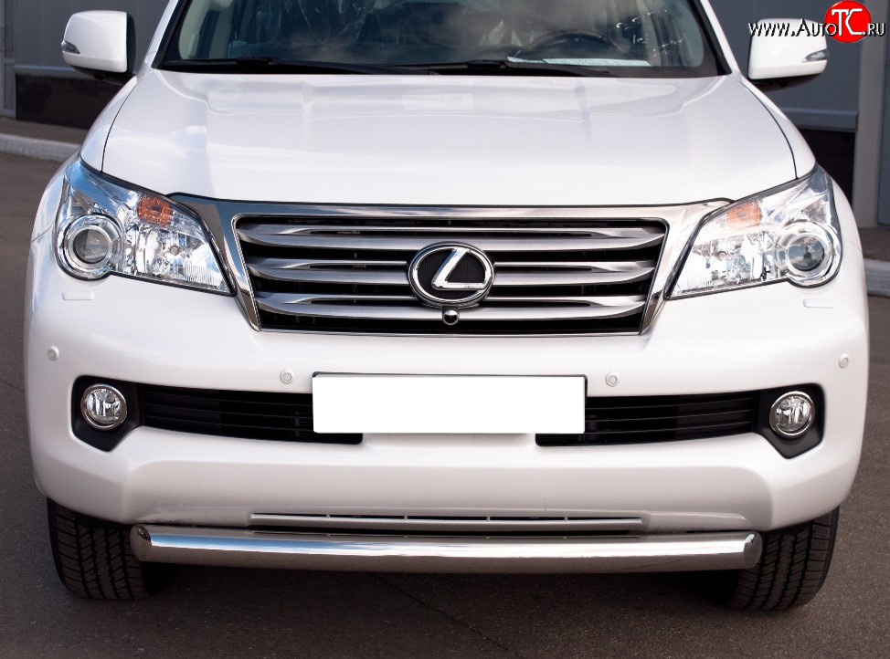 16 749 р. Одинарная защита переднего бампера SLITKOFF 76 мм  Lexus GX460  J150 (2009-2013) дорестайлинг  с доставкой в г. Керчь