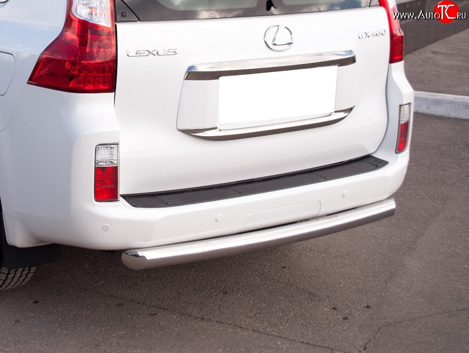 12 199 р. Защита заднего бампера (Ø76 мм, нержавейка) SLITKOFF Lexus GX460 J150 дорестайлинг (2009-2013)  с доставкой в г. Керчь