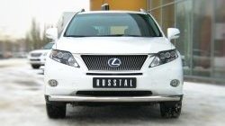 14 899 р. Одинарная защита переднего бампера SLITKOFF диаметром 76 мм  Lexus RX270  AL10 - RX450H  AL10  с доставкой в г. Керчь. Увеличить фотографию 2
