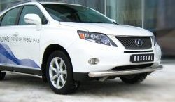 14 899 р. Одинарная защита переднего бампера SLITKOFF диаметром 76 мм  Lexus RX270  AL10 - RX450H  AL10  с доставкой в г. Керчь. Увеличить фотографию 3