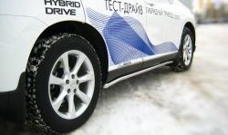 17 299 р. Защита порогов SLITKOFF из круглой трубы диаметром 42 мм Lexus RX270 AL10 дорестайлинг (2010-2012)  с доставкой в г. Керчь. Увеличить фотографию 2