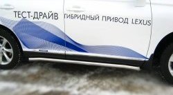 19 999 р. Защита порогов SLITKOFF из круглой трубы диаметром 63 мм Lexus RX270 AL10 дорестайлинг (2010-2012)  с доставкой в г. Керчь. Увеличить фотографию 3